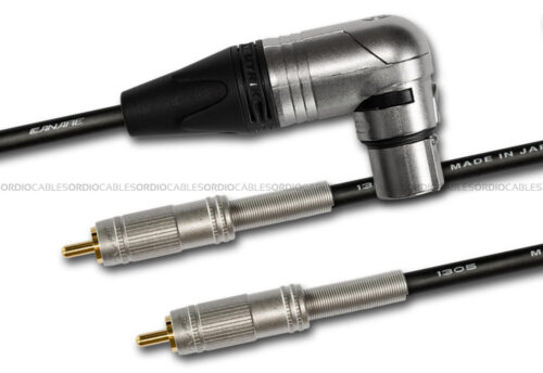 5-Pin Female XLR-Stereo RCA Y-Split Cable