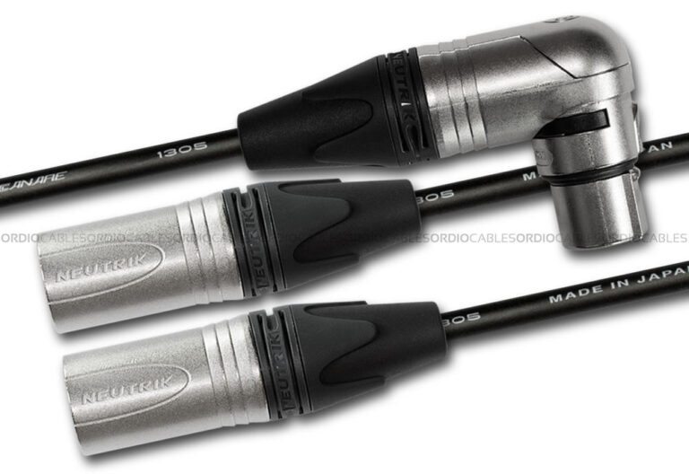 5-Pin Right Angle Female XLR to Male XLR Y-Cable