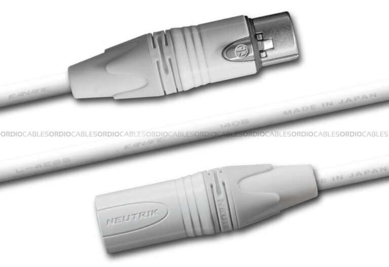 White XLR Microphone Cable