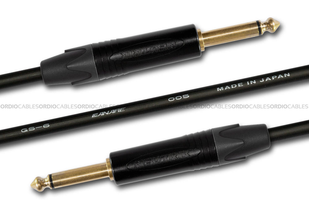 Neutrik Guitar Cable With Black-Gold Connectors