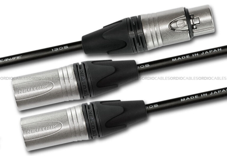 3 Pin Female XLR to 3 Pin Male XLR Y Split Cable