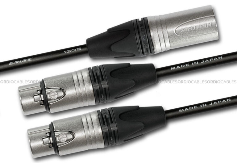 3-Pin Male XLR to 3-Pin Female XLR Y-Split Cable
