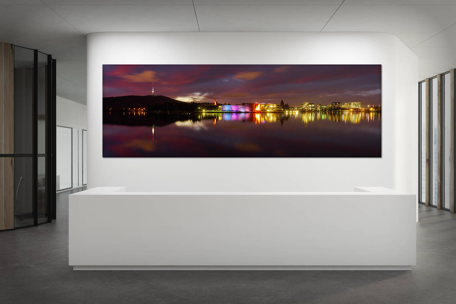 Lake Burley Griffin Reflections Acoustic Art Panel